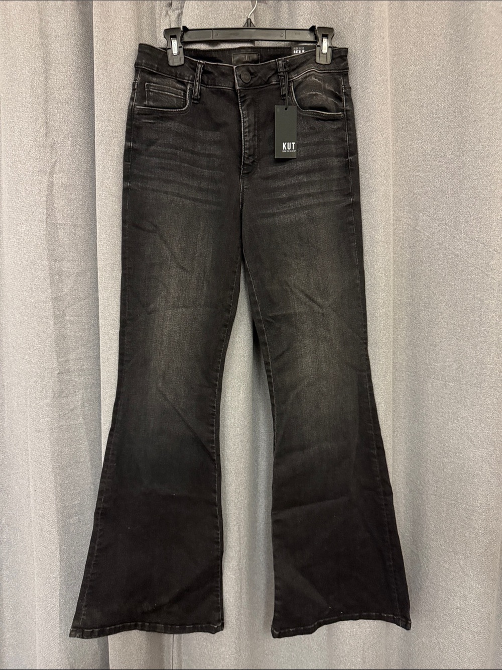 Kut from the Kloth high rise, Natalie boot, cut jeans